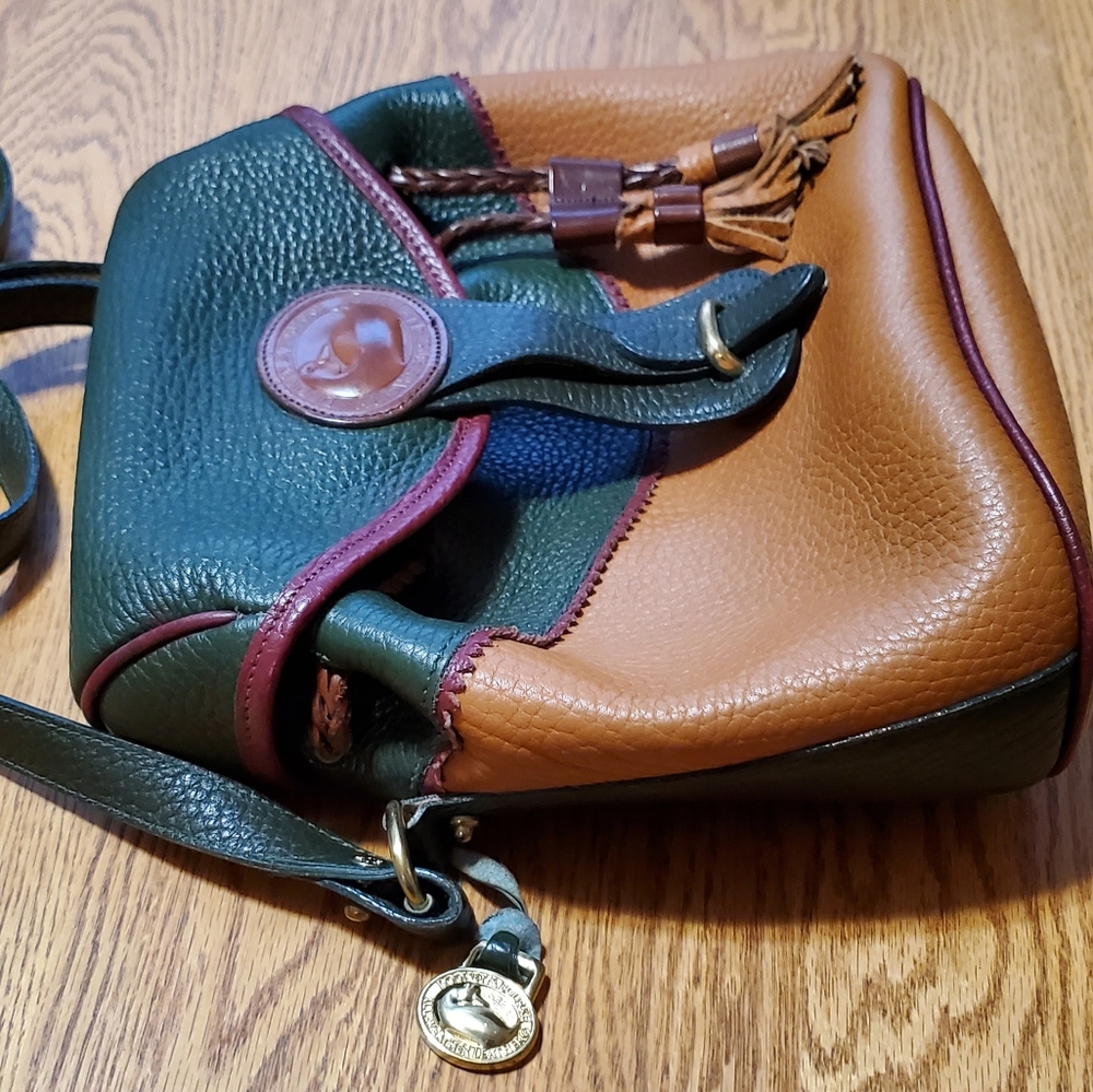 Vintage 1990s Teton Dooney and Bourke Saddle Bag Drawstring Purse USA Made - Picture 5 of 13